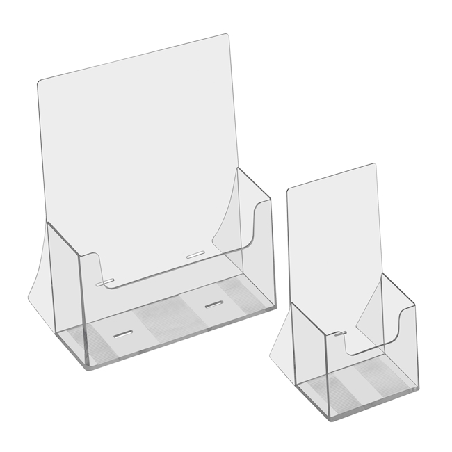 Portrait Leaflet Holder 1/3 A4 extra deep